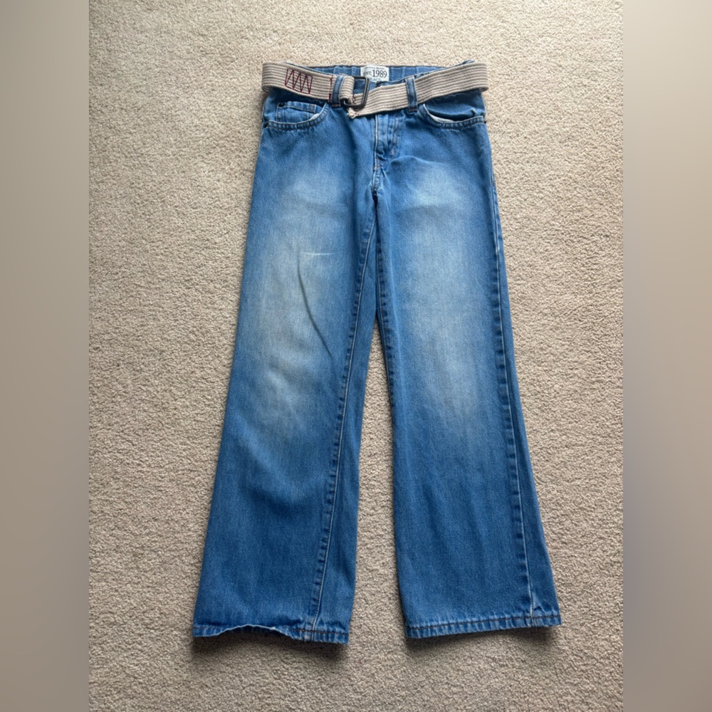 F&F Girls Denim Jeans Size 8 with Belt